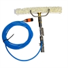 Vaskesæt til solceller<br>10 meter slange<br>Vaskebredde: 45 cm<br>Teleskopstænger op til 9 meter